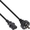 InLine® Netzkabel, Netzstecker China auf Kaltgerätestecker C13, 0,5m, schwarz