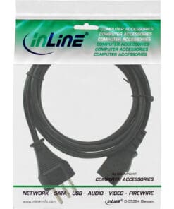 Alternative view of InLine® Netzkabel, Netzstecker Schweiz auf Kaltgerätestecker C13, 1,0m, schwarz