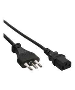InLine® Netzkabel, Netzstecker Italien auf Kaltgerätestecker C13, 0,5m, schwarz