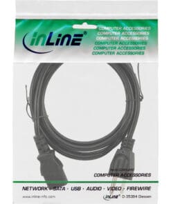 Alternative view of InLine® Netzkabel, Netzstecker USA auf Kaltgerätestecker C13, 0,5m, schwarz