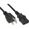 InLine® Netzkabel, Netzstecker Dänemark auf Kaltgerätestecker C13, 5m