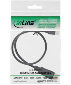 Alternative view of InLine® Mini DisplayPort zu DisplayPort Kabel, schwarz, 3m, schwarz
