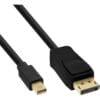 InLine® Netzkabel, Schutzkontakt gerade auf Kaltgerätestecker C13, 0,3m, schwarz