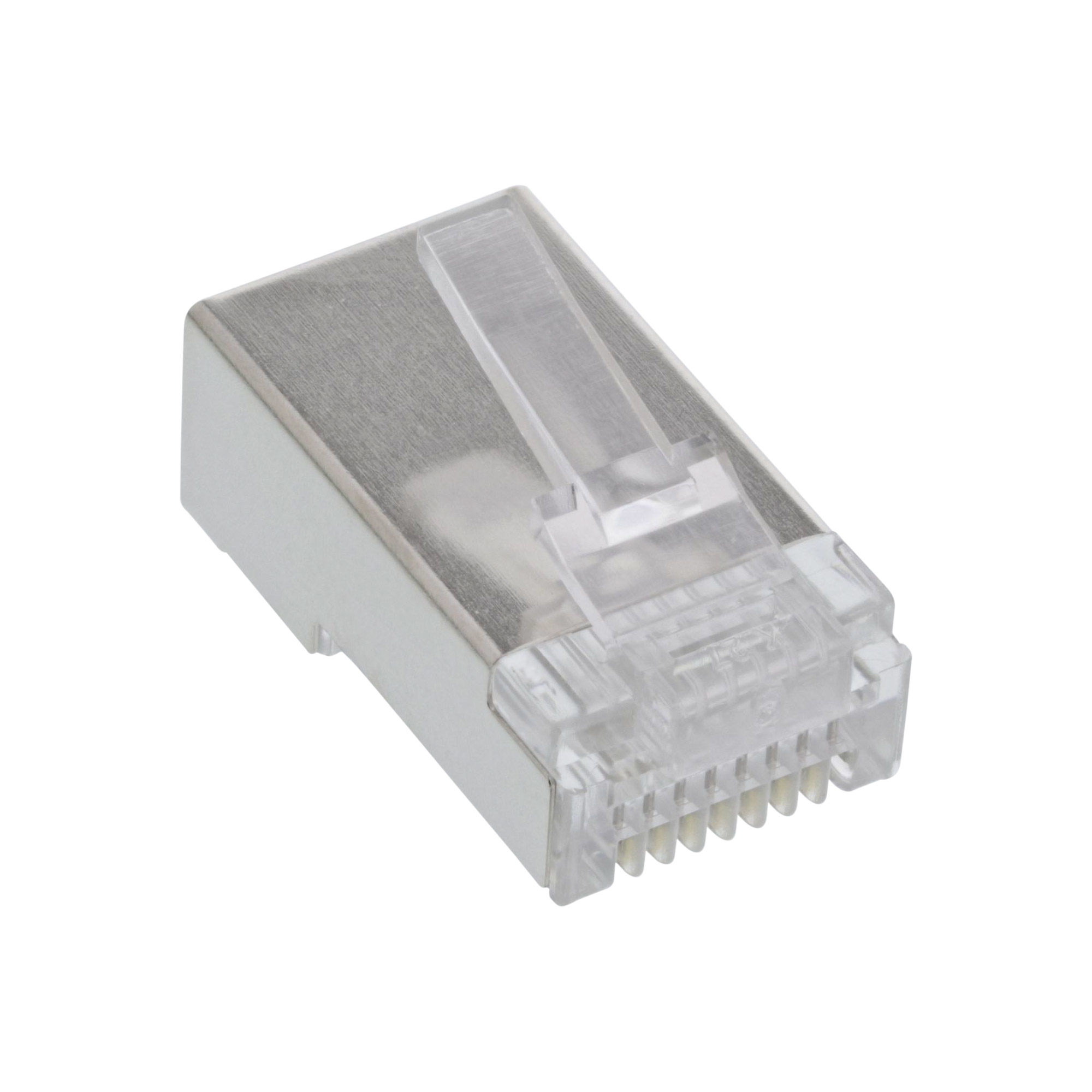 InLine® Modularstecker 8P8C RJ45 zum Crimpen auf Rundkabel, geschirmt, 10er Pack InLine® Modularstecker 8P8C RJ45 zum Crimpen auf Rundkabel, geschirmt, 10er Pack
