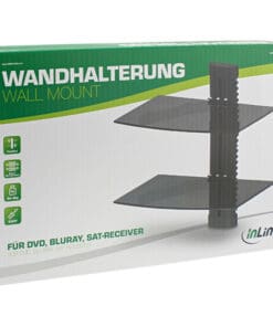 InLine® Wandhalterung, für DVD, Bluray, Sat-Receiver, bis 8kg, schwarz, schwarz InLine® Wandhalterung, für DVD, Bluray, Sat-Receiver, bis 8kg, schwarz, schwarz – Bild 3