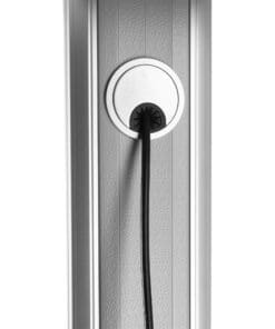 InLine® TV-Wagen, Höhenverstellbar, für LED-TV 37"-70" (94-178cm), max. 50kg, schwarz – Bild 5