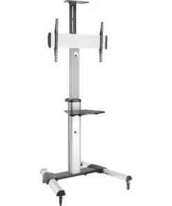 InLine® TV-Wagen, Höhenverstellbar, für LED-TV 37"-70" (94-178cm), max. 50kg, schwarz