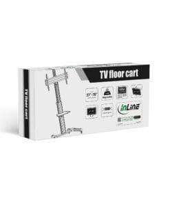 InLine® TV-Wagen, Höhenverstellbar, für LED-TV 37"-70" (94-178cm), max. 50kg, schwarz – Bild 10