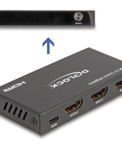 Delock HDMI Switch 2 x HDMI in zu 1 x HDMI out 8K 60 Hz