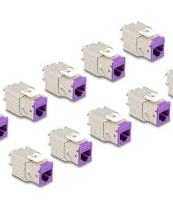 Delock Keystone Modul RJ45 Buchse zu LSA Cat.6A w