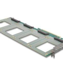 Delock PCI Express 4.0 x16 Karte zu 4 x intern U.2 NVMe SFF-8639 -