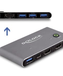 Delock HDMI KVM Switch 8K 60 Hz mit USB 5 Gbps