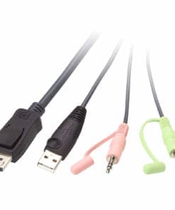 Alternative view of ATEN CS22DP 2-Port USB DisplayPort Kabel KVM-Switch mit Remote