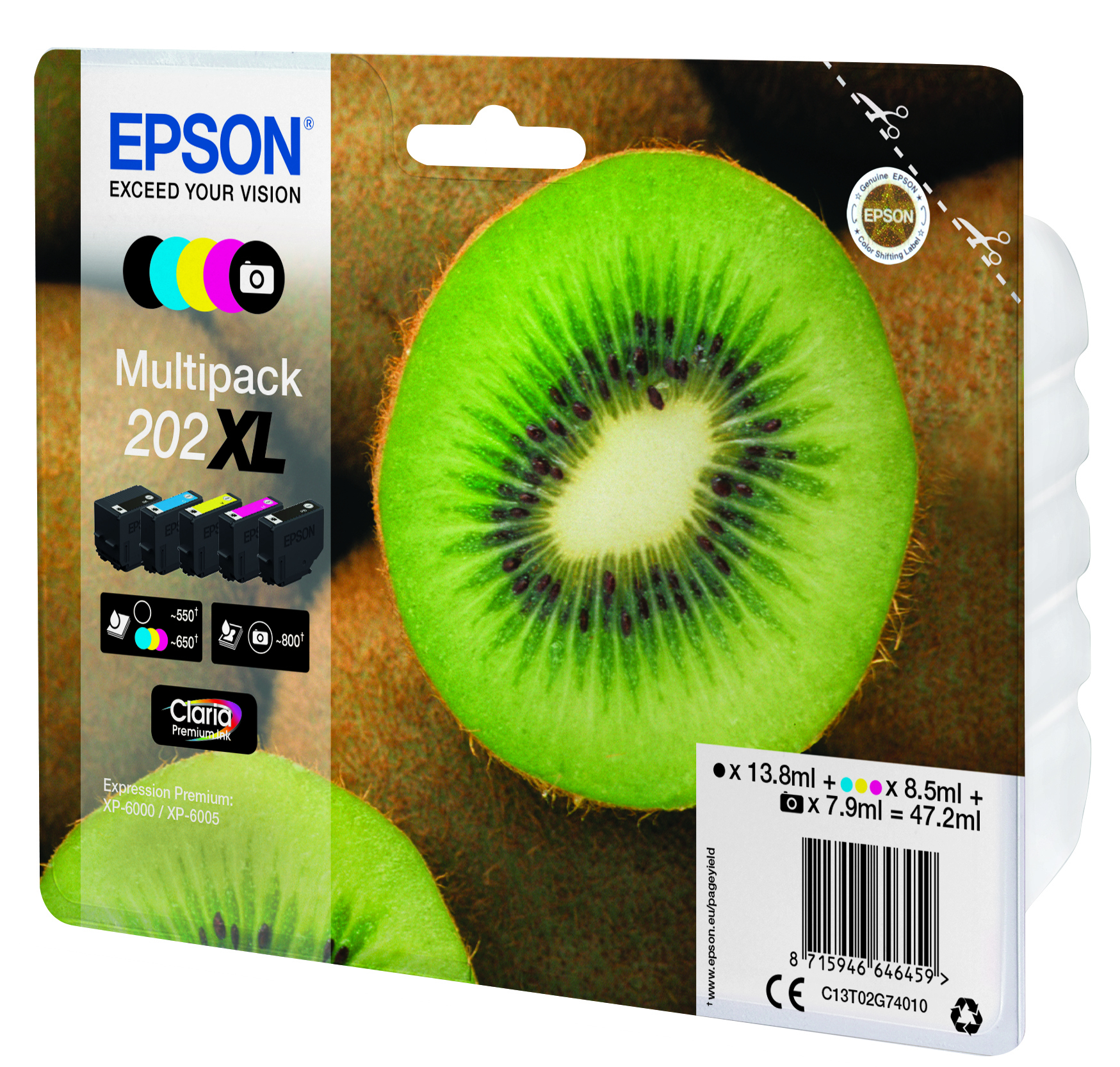 Epson Tintenflaschen Multipack 202XL (5 Farben) Epson Tintenflaschen Multipack 202XL (5 Farben) – Bild 3