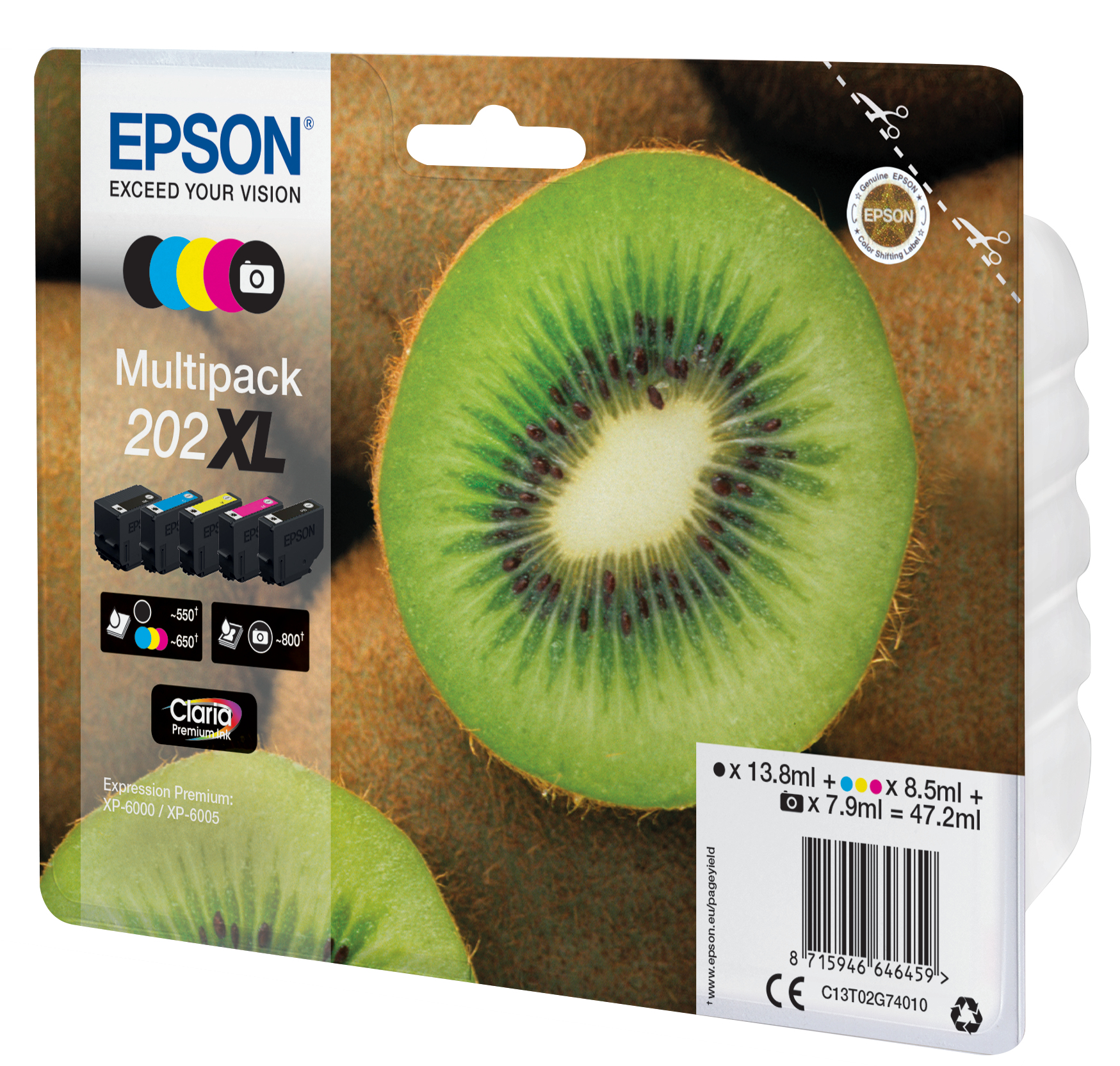 Epson Tintenflaschen Multipack 202XL (5 Farben) Epson Tintenflaschen Multipack 202XL (5 Farben) – Bild 2