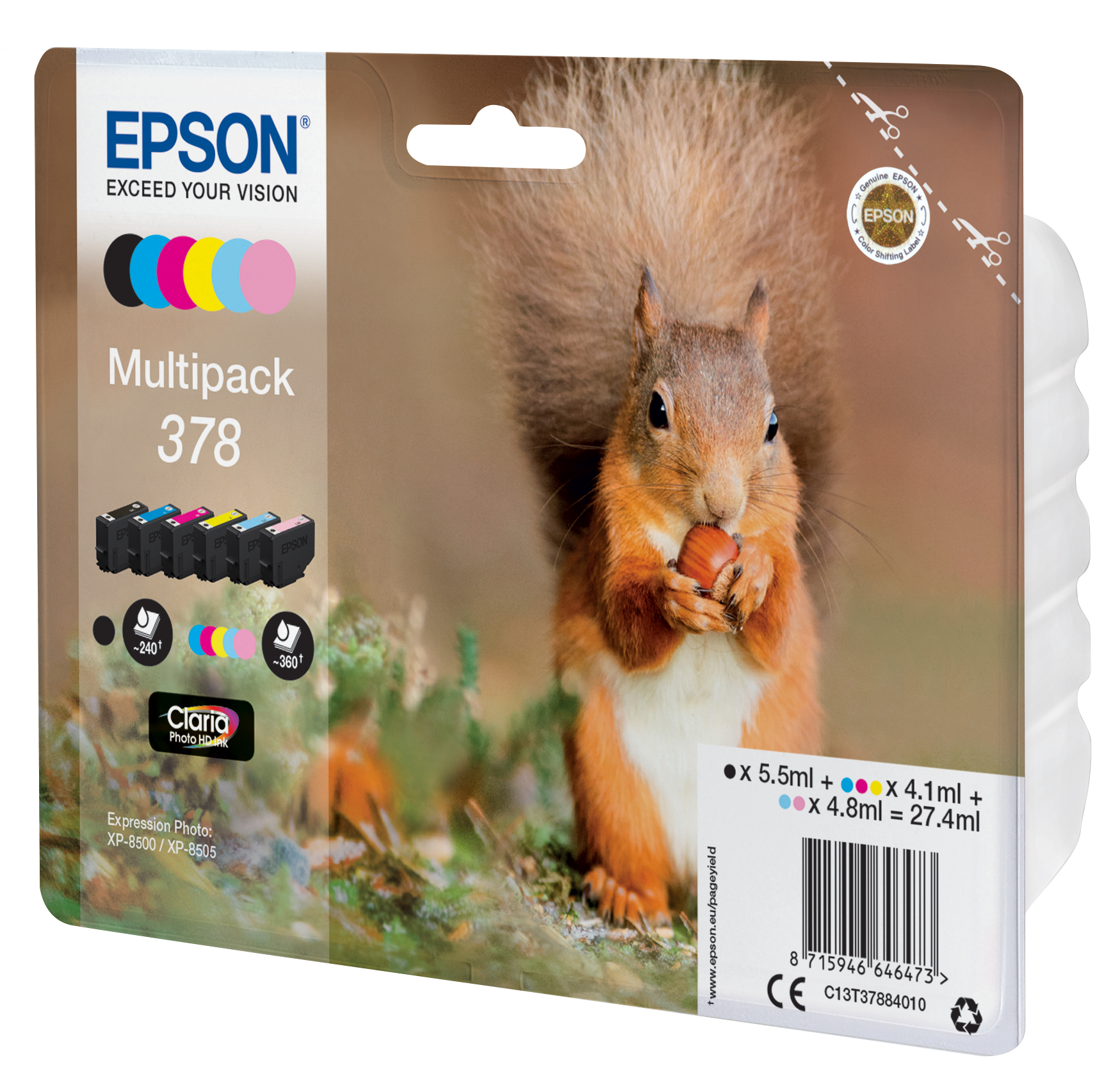 Epson Tintenpatrone 378 Multipack (BK/C/M/Y/PC/PM) Standard Epson Tintenpatrone 378 Multipack (BK/C/M/Y/PC/PM) Standard – Bild 2
