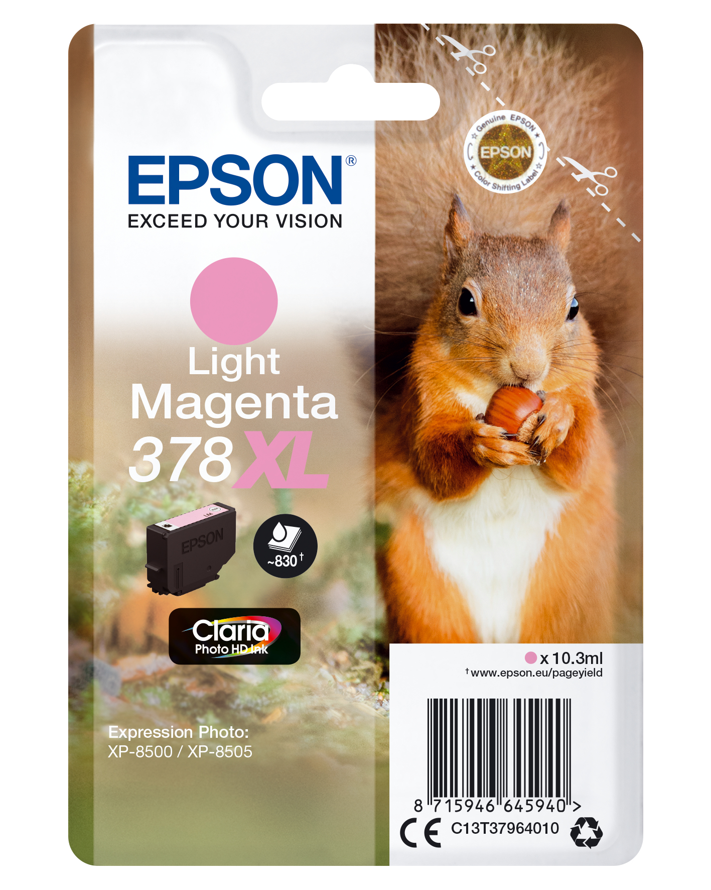 Epson Tintenpatrone 378XL hell Magenta (10,3ml) Epson Tintenpatrone 378XL hell Magenta (10,3ml)