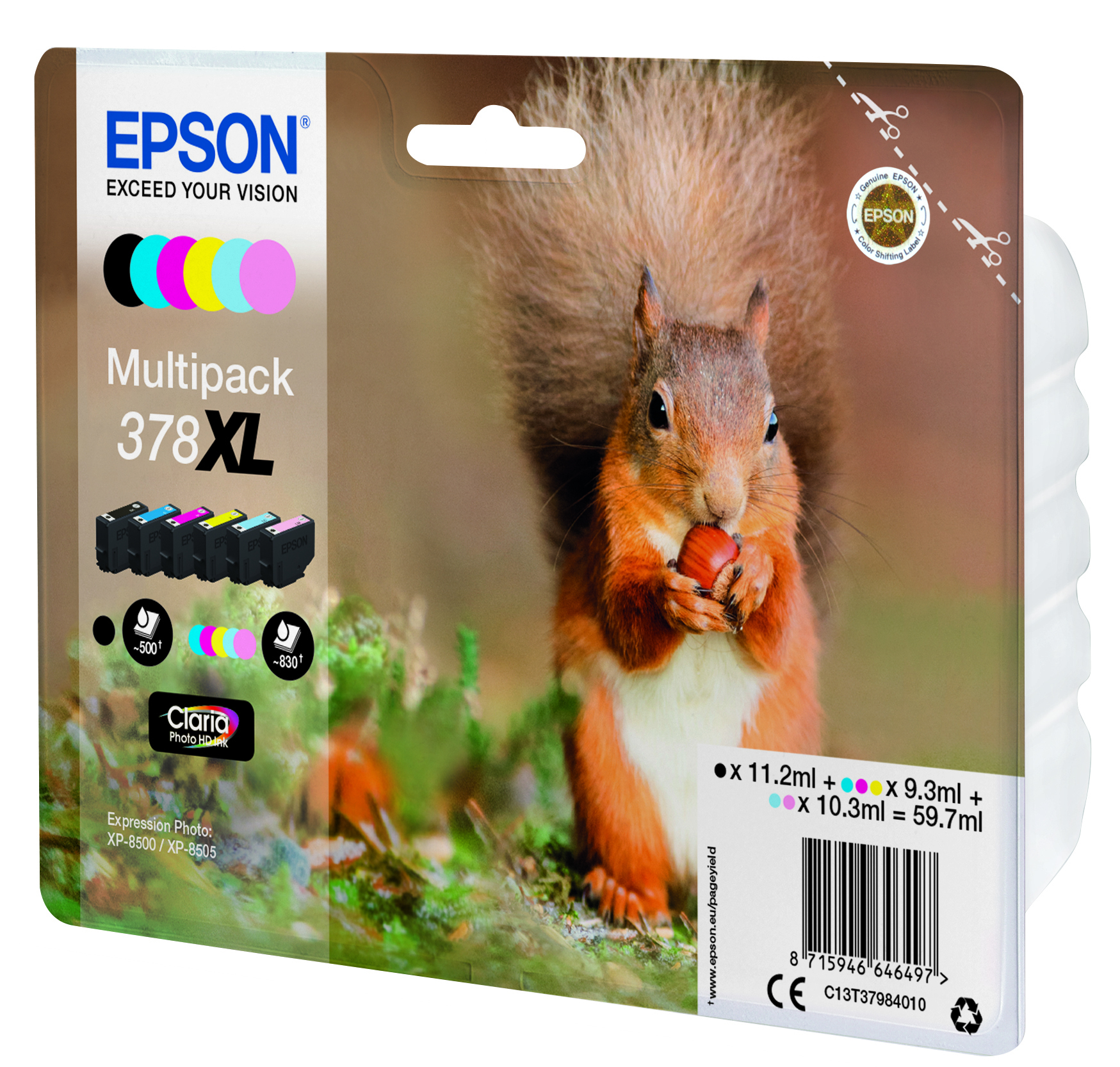 Epson Tintenpatrone 378 Multipack (BK/C/M/Y/PC/PM) High Epson Tintenpatrone 378 Multipack (BK/C/M/Y/PC/PM) High – Bild 3