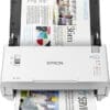 Epson WorkForce DS-410 Dokumentenscanner Mit diesem mobilen DIN A4-Scanner können Sie Dokumente unterwegs oder in stark ausgelasteten Büros mit wenig Platz scannen und verarbeiten.