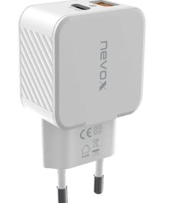 Nevox USB PD Type C + QC3.0 Ladegerät 30 Watt, weiss