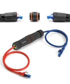 Delock Kabelverbinder RJ45 Buchse zu RJ45 Buchse Cat.6A mit M20 Gewinde