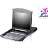 ATEN KL1516AiN KVM over IP Switch 16-fach mit 19"-Display, 19-Zoll-Rackmontage, 1HE, DE-Layout ATEN CE624 Konsolen-Extender, DVI Dual-View, USB, HDBaseT, FullHD, max. 150m