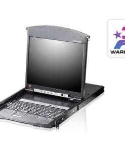 ATEN KL1516AiN KVM over IP Switch 16-fach mit 19"-Display, 19-Zoll-Rackmontage, 1HE, DE-Layout