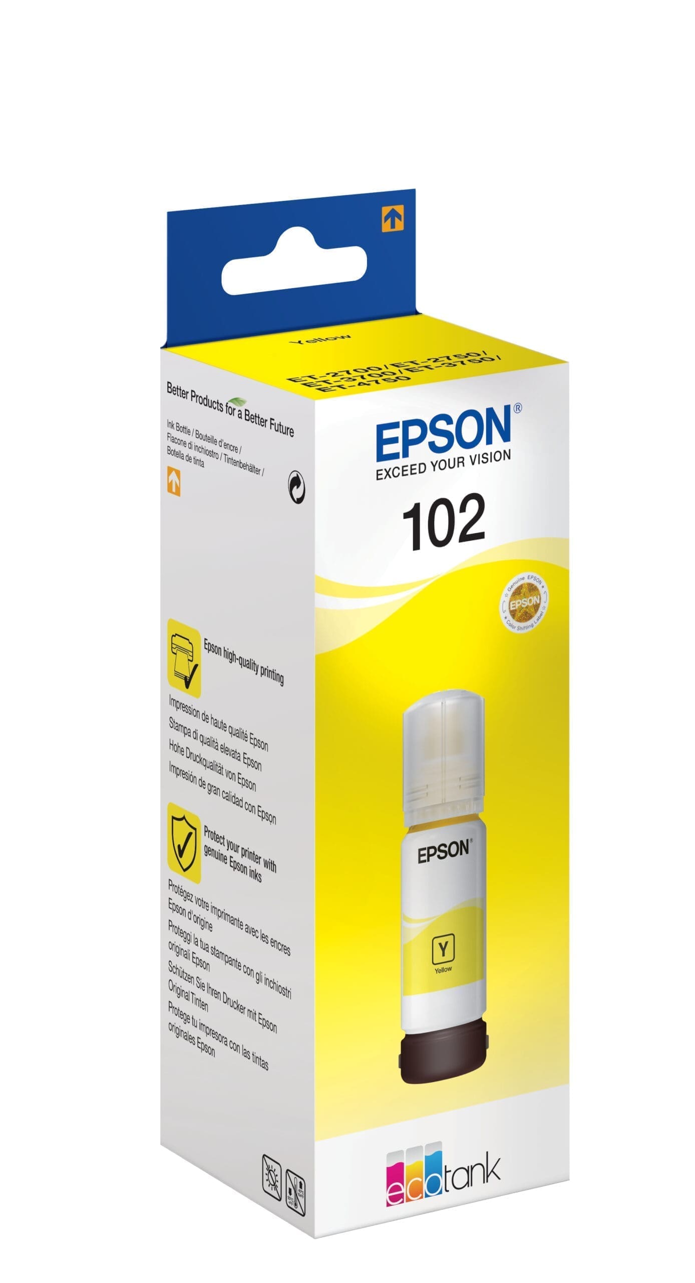 Epson Tintenpatrone 102 Gelb (ca. 70 ml) Epson Tintenpatrone 102 Gelb (ca. 70 ml) – Bild 2