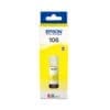 Epson Tintenflasche 106 Gelb (70ml) Hochwertiger Fotodruck<br>Mit dieser Tintenserie in fünf Farben, darunter Photo Black, drucken Sie hochwertige Fotos, die im Fotoalbum bis zu 300 Jahre lang halten1. Von herausragenden, hochglänzenden Fotos bis hin zu täglichen Dokumenten erzielt diese Tintenserie – zusammen mit den EcoTank-Druckern, hochwertige Ergebnisse. <br><br>Lassen Sie Ihrer Kreativität freien Lauf<br>Mit dieser Tintenserie brauchen Sie sich beim Ausdrucken Ihrer Fotos wegen Kosten keine Gedanken mehr zu machen. Vom ersten Tintensatz an, der mit einem EcoTank-Drucker mitgeliefert wird, haben Sie genug Tinte für bis zu 3.400 Fotos (10 x 15 cm)2.<br><br>Speziell entwickelt für eine einfache Bedienung<br>Die Tintenflaschen von Epson sind dank eines neuen Designs nun noch einfacher zu benutzen. Die neuen Flaschen machen das Nachfüllen zu einem Kinderspiel – nur die richtige Farbe kann in den entsprechenden Tintentank eingefüllt werden. <br><br>Verlassen Sie sich auf das Original<br>Genießen Sie einfaches und zuverlässiges Drucken mit Epson Original Tinten. Wir investieren viel in Forschung und High-Tech-Fertigungsanlagen und unterziehen unsere Produkte strengen Tests, um Ihnen eine optimale Qualität zu bieten.