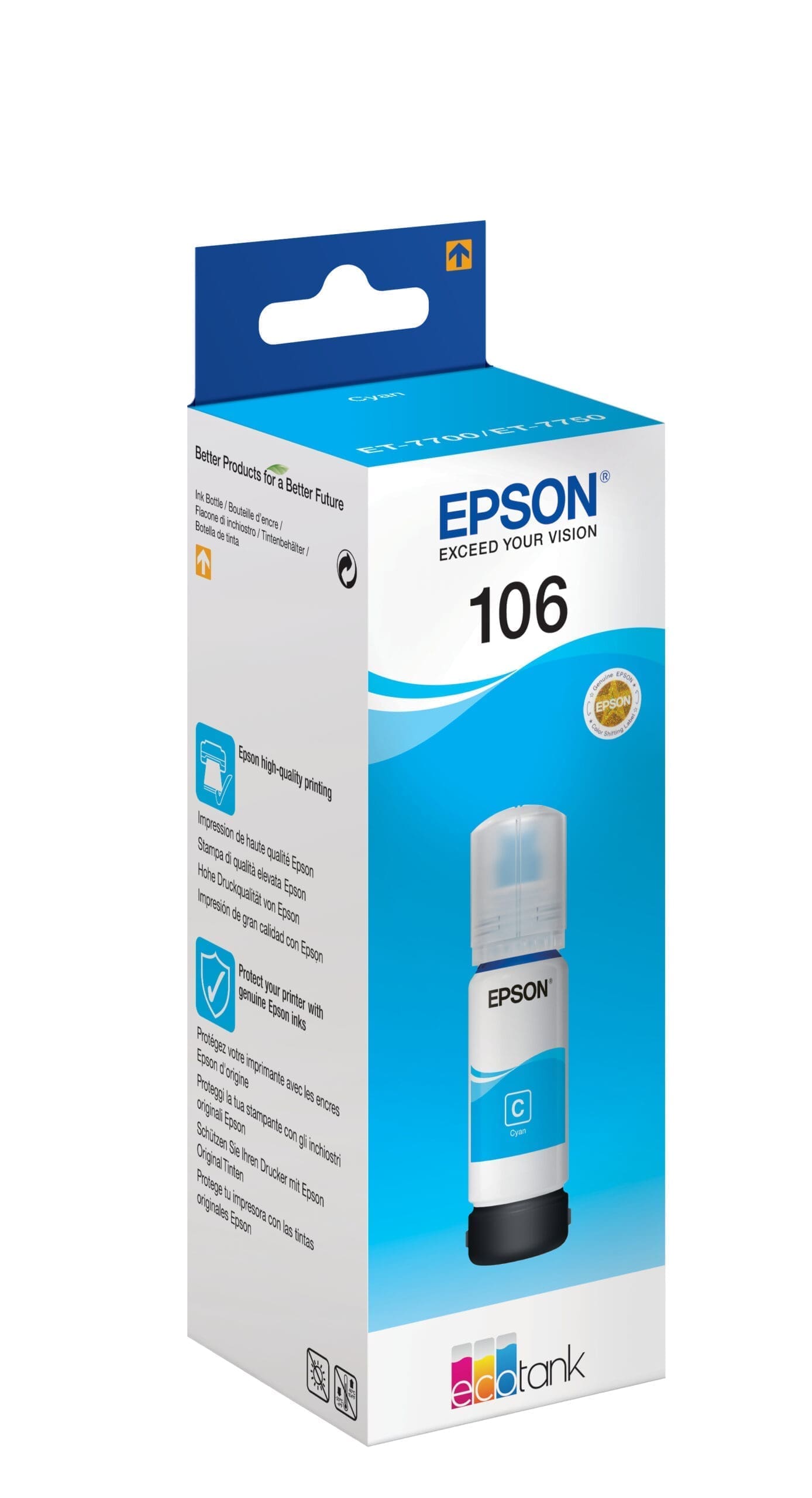 Epson Tintenflasche 106 Cyan (70ml) Epson Tintenflasche 106 Cyan (70ml) – Bild 2
