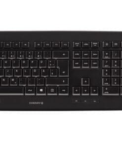 CHERRY DW 5100 ergonomischeTastatur mit Maus Set DE kabellos schwarz