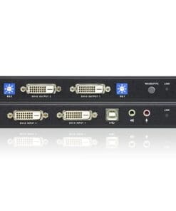 ATEN CE604 Konsolen-Extender, 2x DVI, USB, RS232, mit Audio, max. 60m – Bild 3
