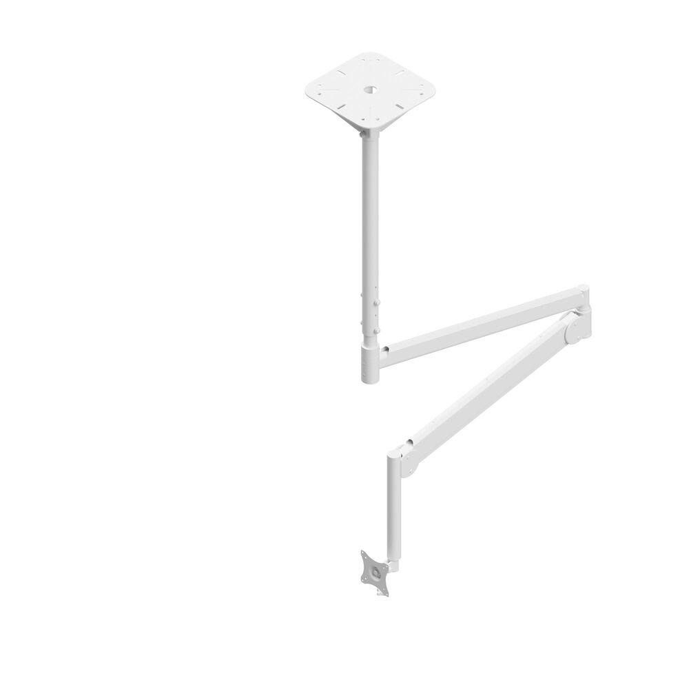 edbak Deckenhalterung mit verstellbarem Schwenkarm für 10-29"-Bildschirme, weiß edbak Deckenhalterung mit verstellbarem Schwenkarm für 10-29"-Bildschirme, weiß