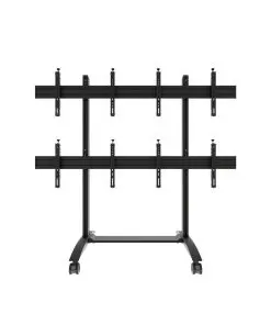 edbak Mobiler Video-Wall Trolley, Modular 2x2, für 49"-57" Bildschirme, Quer