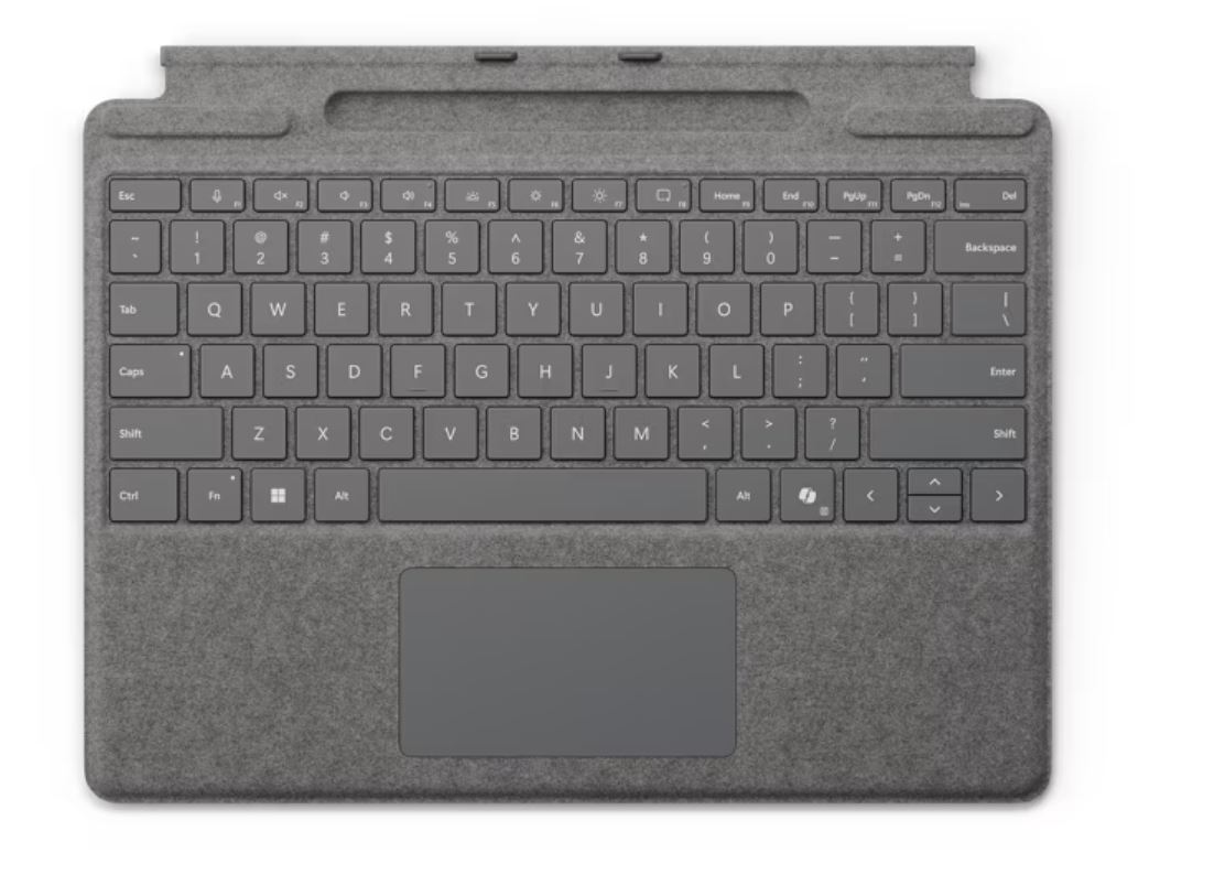 Microsoft Surface Pro Type Cover + Pen-Ladeschale für Surface Pro 10/11 Platinum Microsoft Surface Pro Type Cover + Pen-Ladeschale für Surface Pro 10/11 Platinum