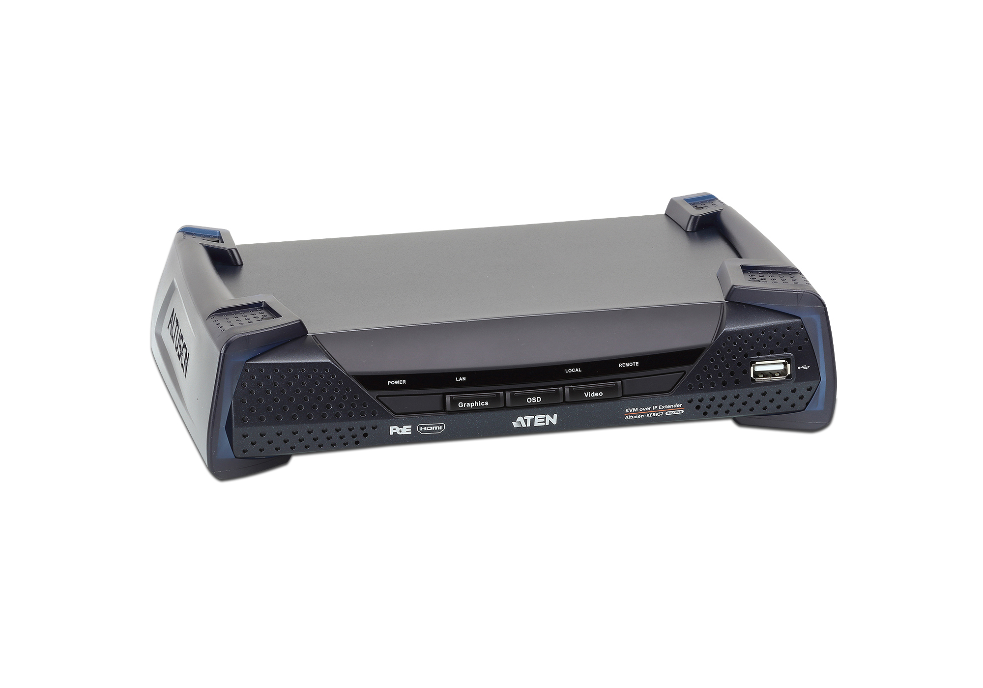 ATEN KE8952R Empfängerteil KVM over IP Extender mit PoE, 4K HDMI Einzeldisplay, RS232, USB, Audio ATEN KE8952R Empfängerteil KVM over IP Extender mit PoE, 4K HDMI Einzeldisplay, RS232, USB, Audio – Bild 4