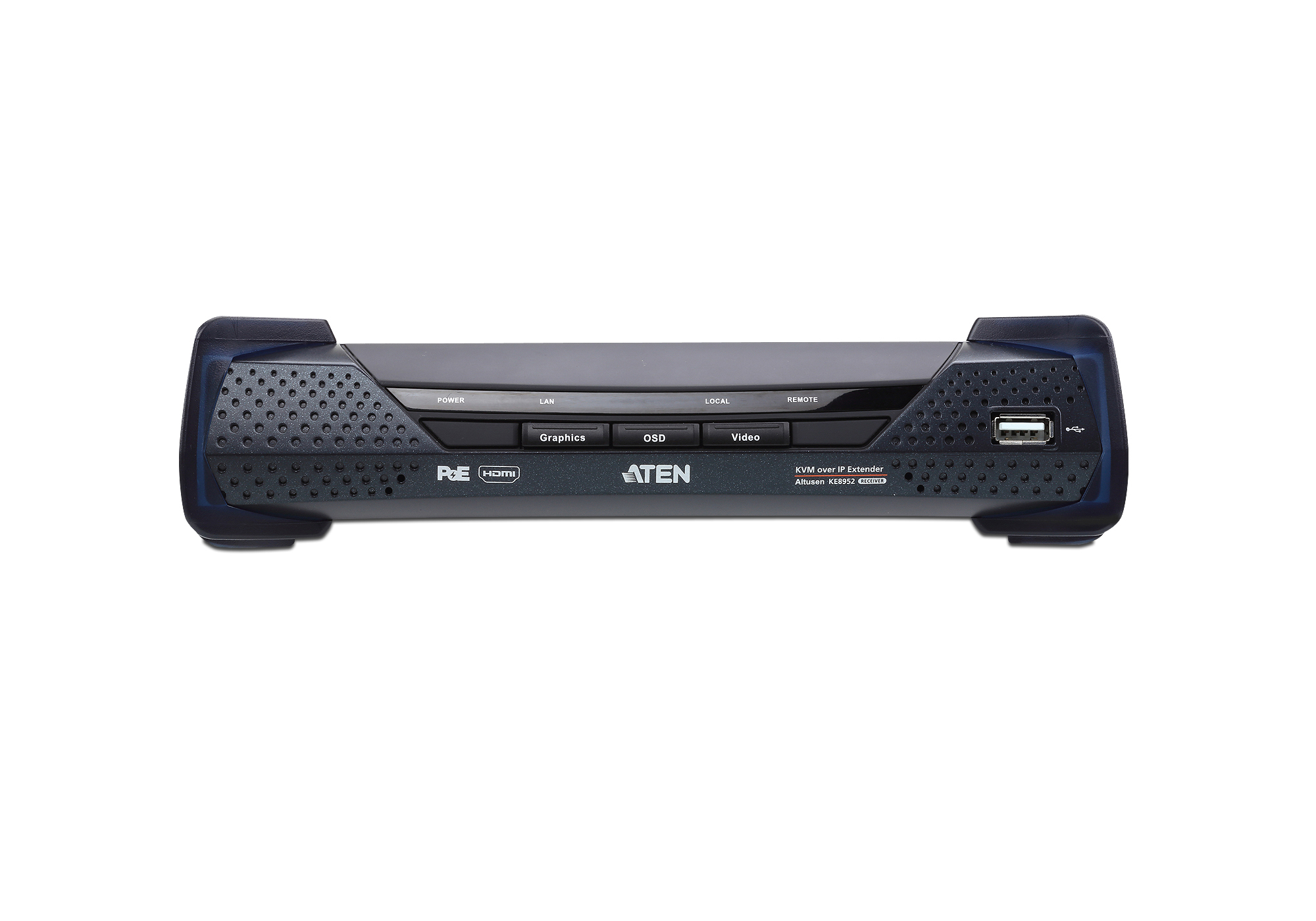 ATEN KE8952R Empfängerteil KVM over IP Extender mit PoE, 4K HDMI Einzeldisplay, RS232, USB, Audio ATEN KE8952R Empfängerteil KVM over IP Extender mit PoE, 4K HDMI Einzeldisplay, RS232, USB, Audio