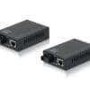 LevelOne RJ45 FE zu SC Bi-Direktionales Media-Konverter-Set 802.11b/g/n, 1 x WAN, 1 x LAN, 2.4GHz, 2 x 5dBi, QoS, 400 g