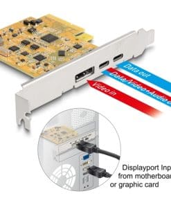 Delock PCI Express x4 Karte zu 1 x extern USB Type-C 10 Gbps Buchse +