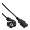 InLine® Netzkabel, Schutzkontakt gewinkelt auf Kaltgerätestecker C13, 7m, schwarz InLine® Netzkabel, Netzstecker auf Euro 8 C7 Stecker, 10m