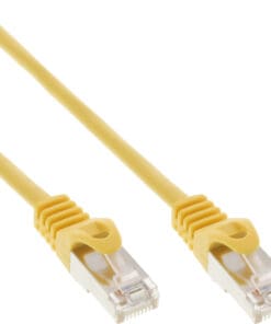 InLine® Patchkabel, F/UTP, Cat.5e, gelb, 1m, gelb