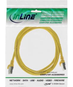 Alternative view of InLine® Patchkabel, F/UTP, Cat.5e, gelb, 1m, gelb