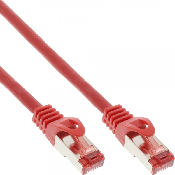 InLine® Patchkabel, S/FTP (PiMf), Cat.6, 250MHz, PVC, CCA, rot, 10m, rot InLine® Patchkabel, S/FTP (PiMf), Cat.6, 250MHz, PVC, CCA, rot, 10m, rot