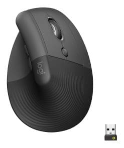 Logitech Lift f. Business- ergonomische vertikale Maus - kabellos black