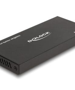 Delock HDMI Splitter 1 x HDMI in zu 4 x HDMI out 4K 60 Hz mit Downscaler