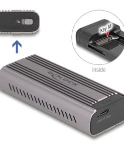 Delock USB Type-C 40 Gbps Gehäuse für 1 x M.2 NVMe PCIe SSD