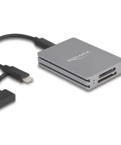 Delock USB Type-C Card Reader für SD und CFexpress Typ A Speicherkarten