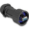 Delock RJ45 Stecker feldkonfektionierbar Cat.6A mit Durchführungskupplung