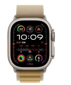 Apple Watch Ultra 2 Titanium Cellular 49mm Natur (Alpine Loop mandel) Large