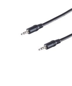 S-conn Audioanschlusskabel 3,5mm Klinke Stereo, 5,0m schwarz,